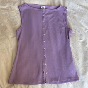 Abercrombie & Fitch Lavender Sleeveless Top